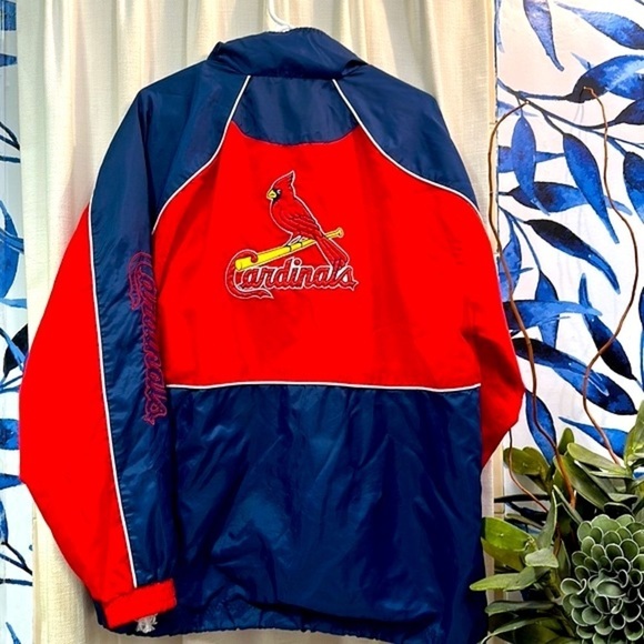 Men's Vintage Genuine Merchandise Saint Louis Cardinals Nylon Windbreaker Jacket - Picture 4 of 8
